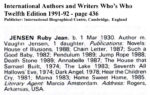 Who's Who 1991 - 1992